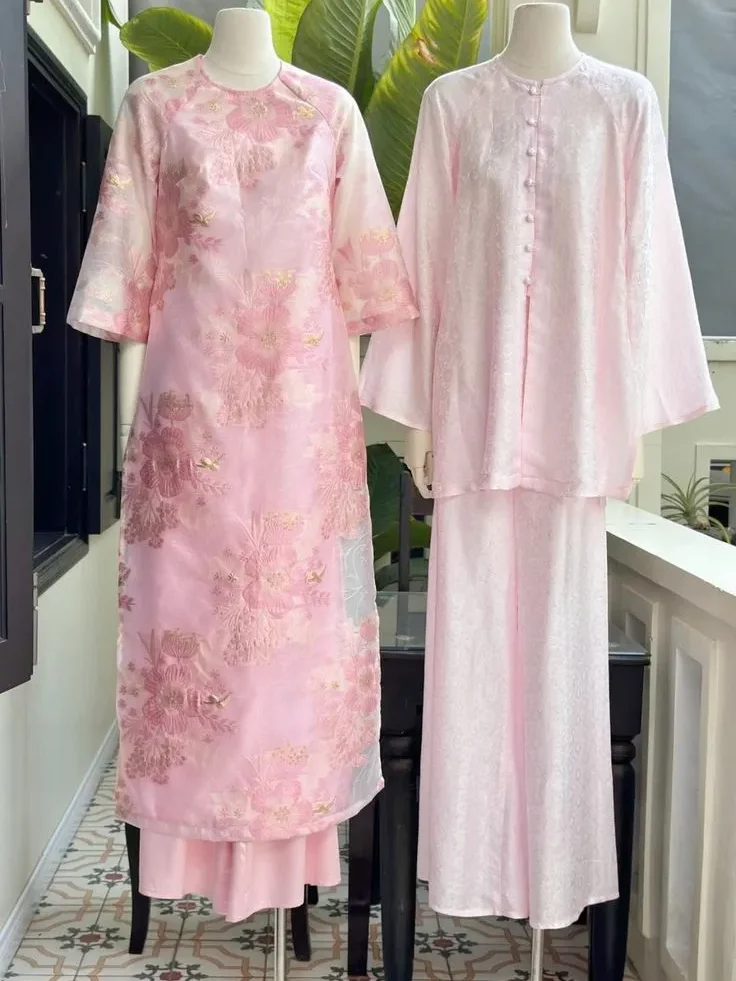 baju kurung warna pink