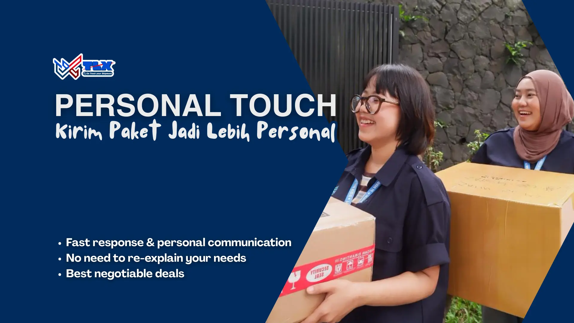 keunggulan TLX kirim paket secara personal