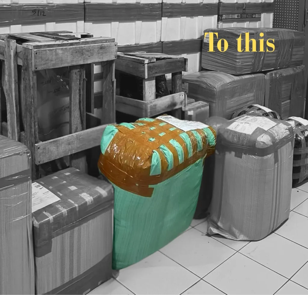 Hasil packing TLX dalam konsolidasi paket paket kecil menjadi satu karung, lebih efisien dan tanpa takut paket hilang. Belanja barang banyak jadi lebih mudah dengan layanan ini